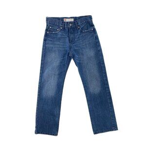 Levis 514 Jeans Boys 14 Straight Regular‎ 27x27 Blue Faded Med. Wash Denim